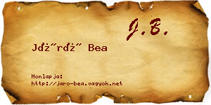 Járó Bea névjegykártya